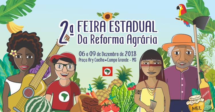 Começa nesta quinta, 6 de dezembro, a 2ª Feira da Reforma Agrária na Praça Ary Coelho em Campo Grande