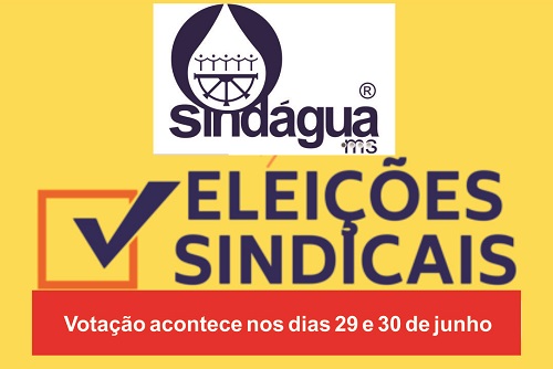 Funcionários da Sanesul e Águas Guariroba elegerão novos diretores para o SINDAGUA-MS