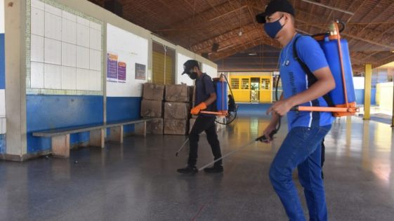 Escolas municipais de Campo Grande são preparadas para atender protocolos de biossegurança