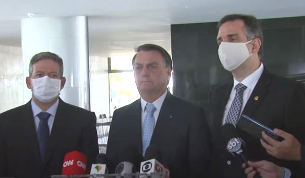 Bolsonaro se reúne com novos presidentes da Câmara e do Senado; Pacheco quer definir pauta econômica