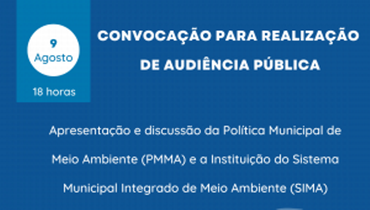 Meio Ambiente/Campo Grande: prefeitura de Campo Grande realizará audiência pública para discussão da Política Municipal de Meio Ambiente