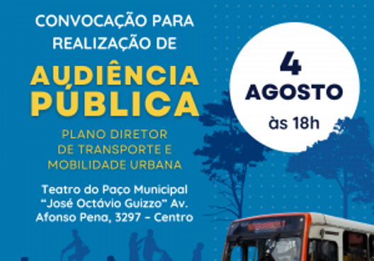 Campo Grande: audiência pública irá discutir revisão do Plano Diretor de Transporte e Mobilidade Urbana