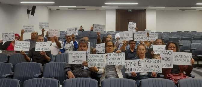 Penalizados com desconto de 14% após “reforma” da Previdência e aumento da Cassems aposentados de MS cobram resposta do governo