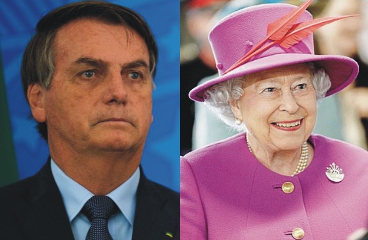 Bolsonaro e a Rainha da Inglaterra