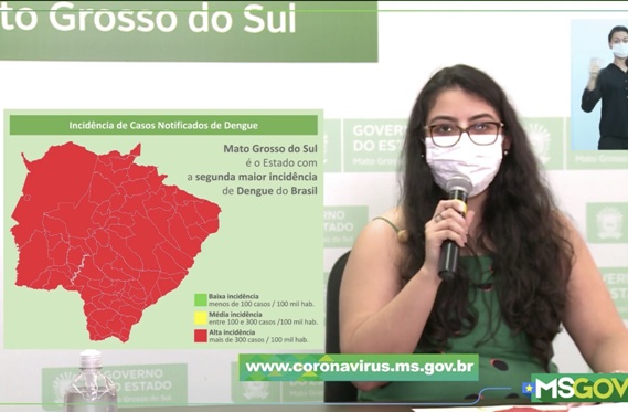 Dengue: Mato Grosso do Sul tem hoje a segunda maior incidência no Brasil