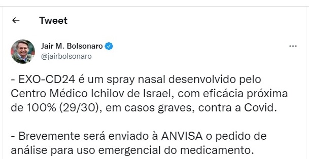 Spray contra covid cancelado pela Anvisa: Bolsonaro queria liberação emergencial e afirmou que eficácia era quase 100%