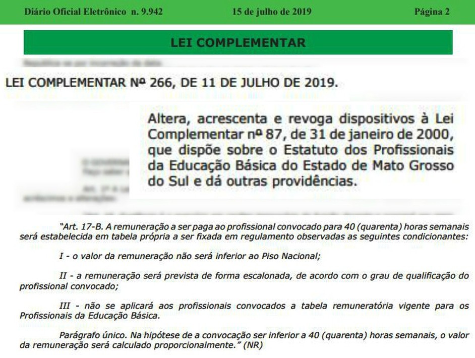 Professores convocados/MS: com salários reduzidos, convocados deixam de receber durante os 12 meses e não tiveram reajuste